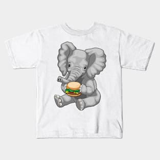 Elephant Burger Kids T-Shirt